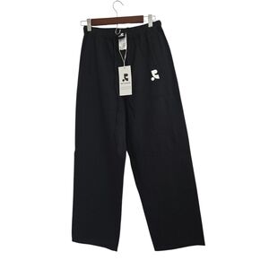 NWT REST&RECREATION Retionan Black Drawstring Cargo/Flare Pants Size M